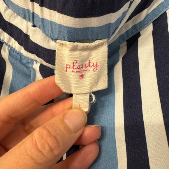 Plenty by Tracy Reese Blue Striped Pants - Picture 5 of 6